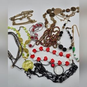 LOT of VINTAGE Fashion Necklaces 11 Total Express The Limited Avon